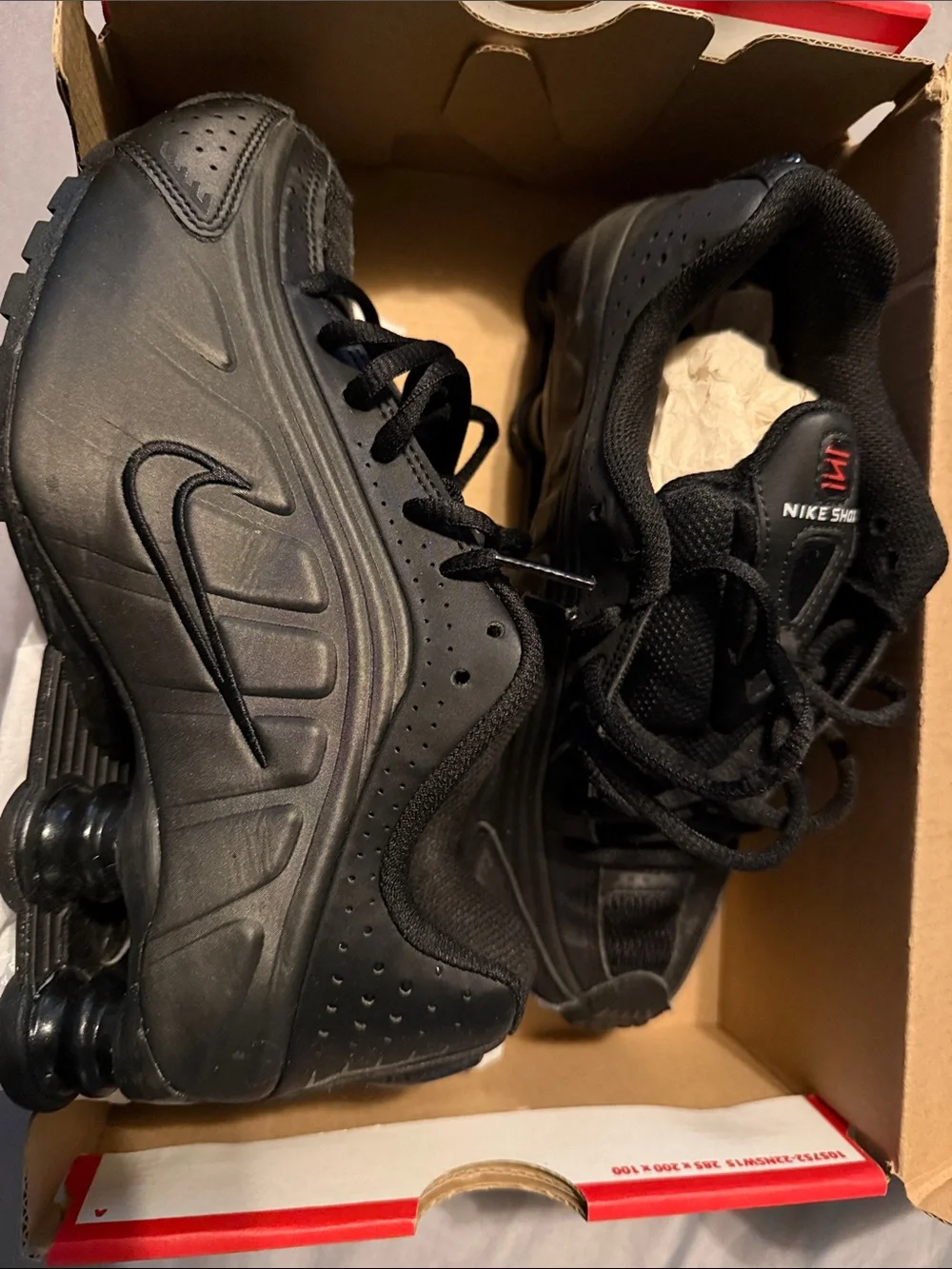 Nike Black Men's Shox Running Sneakers